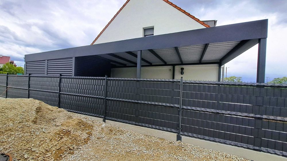 Wiata garażowa 6x6 m, carport - wiata samochodowa dwustanowiskowa