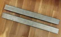 Profil nierdzewny 500mm x 50mm x 3mm / 2 sztuki