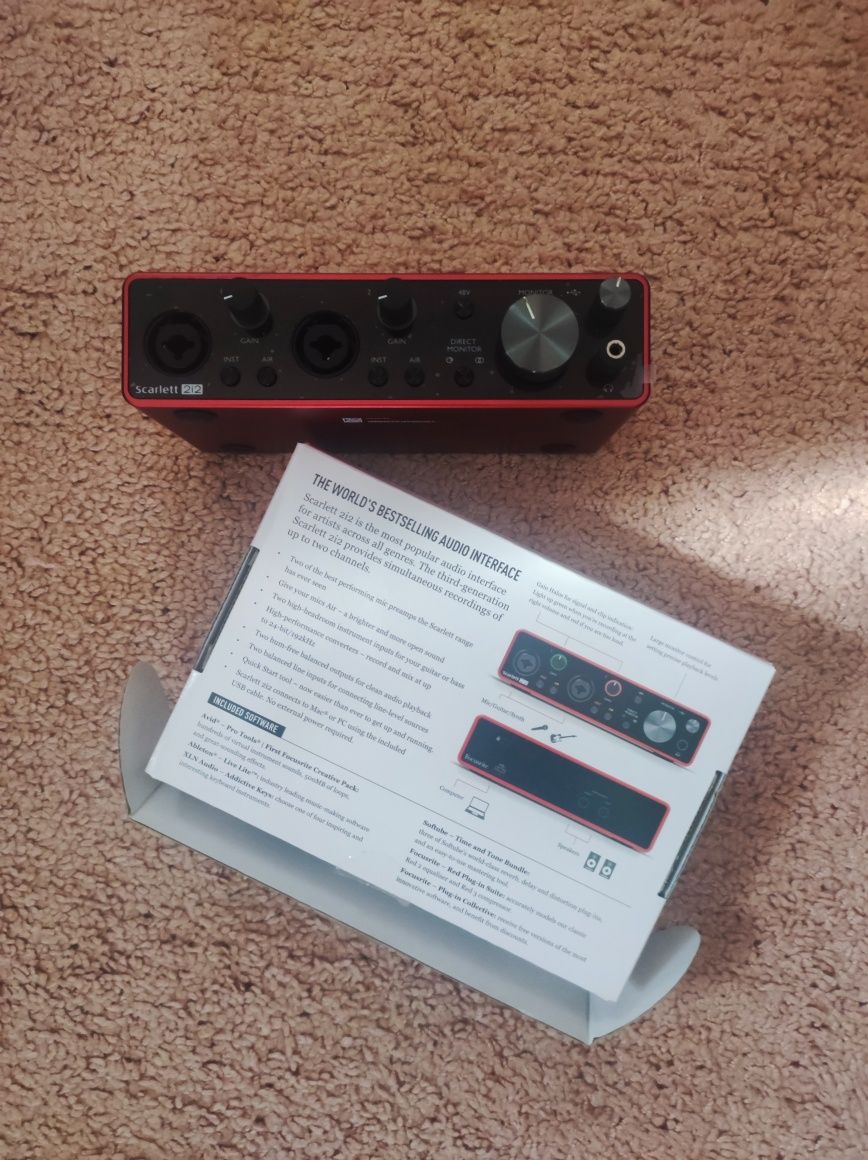 Аудіоінтерфейс Focusrite Scarlett 2i2