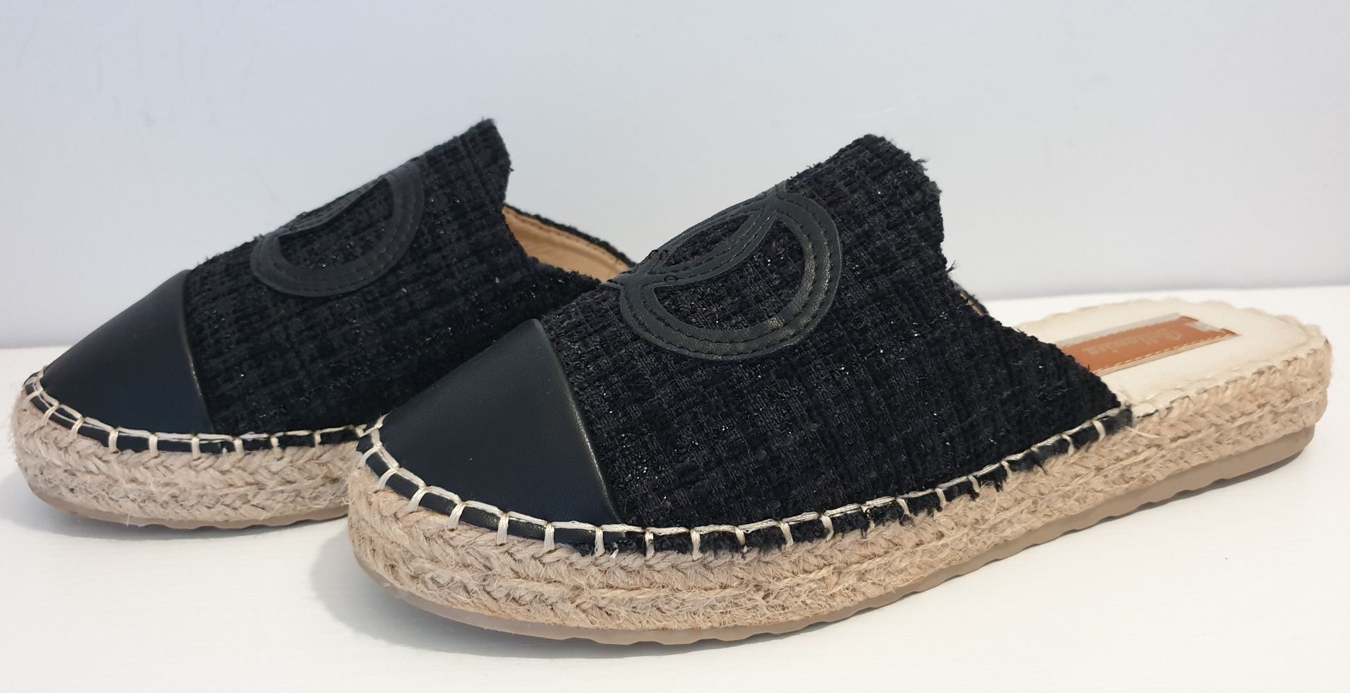 Klapki damskie espadryle rozmiar 38