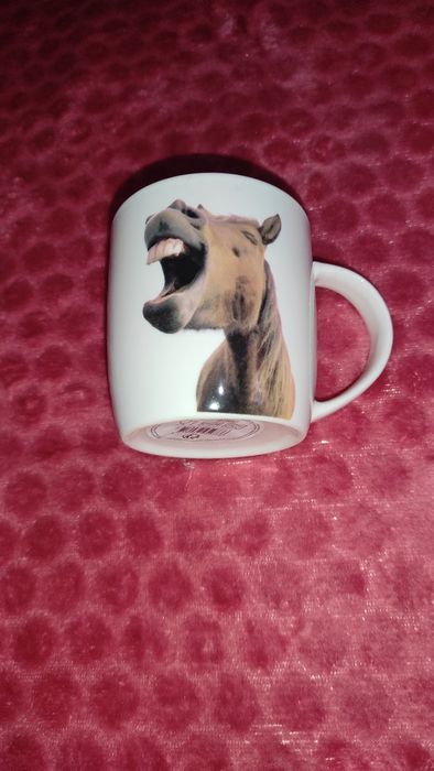 Caneca cavalo a rir nova