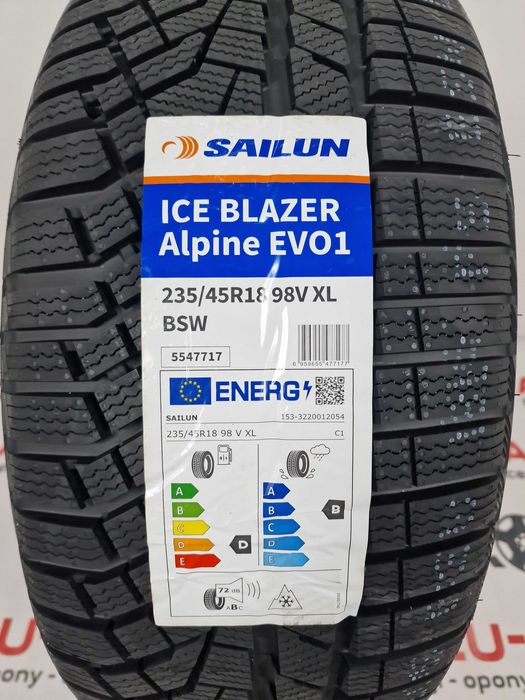 NOWE zimowe OPONY 235/45R18 - Sailun Ice Blazer Alpine Evo 1