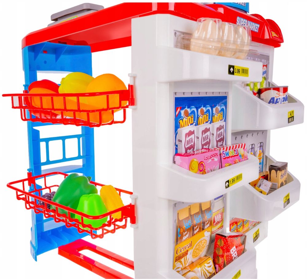 Sklep Supermarket Kasa Wózek Koszyk Akcesoria Prezent Dla Dzieci