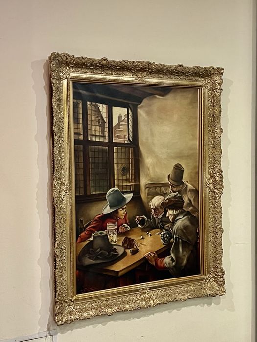 Картина Антикварна «Гравці в кістки»  120 см на 86 см