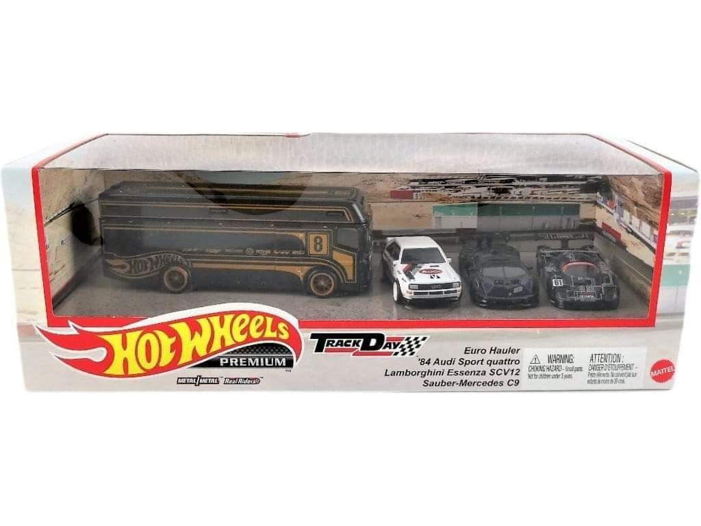 Hot Wheels Premium Diorama Track Day - Mercedes, Audi Quatro...