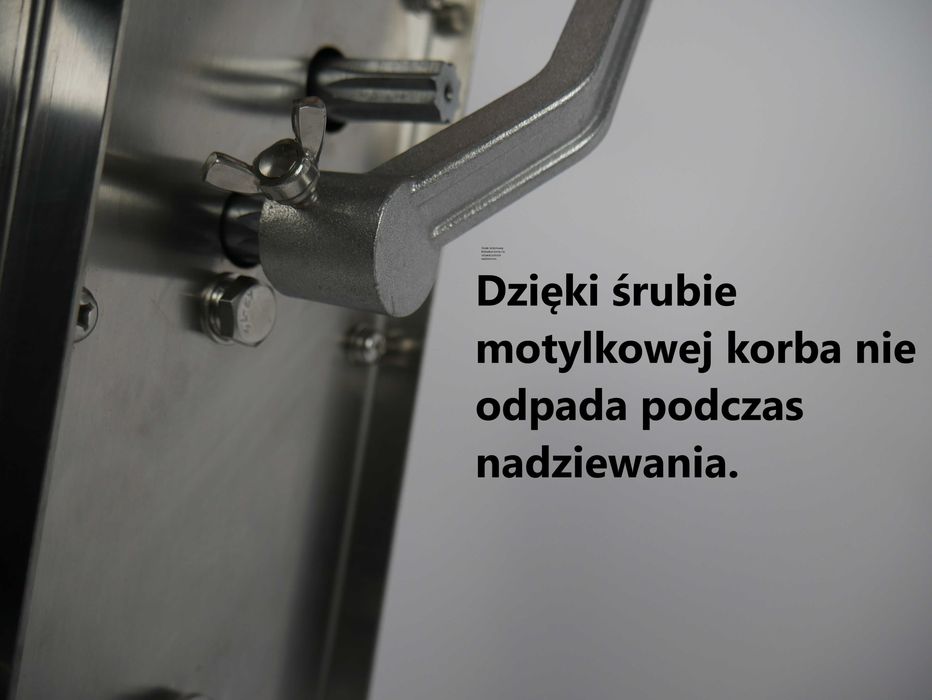Nadziewarka do kiełbasy kiełbas maszynka pionowa 5L stabilna uszczelki