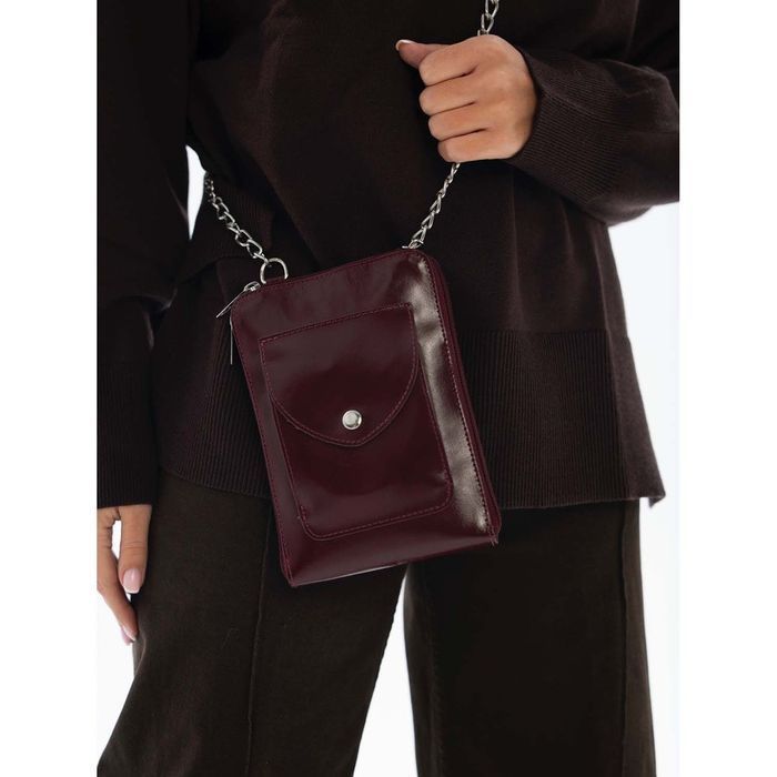 Mini torebka damska ze skóry naturalnej