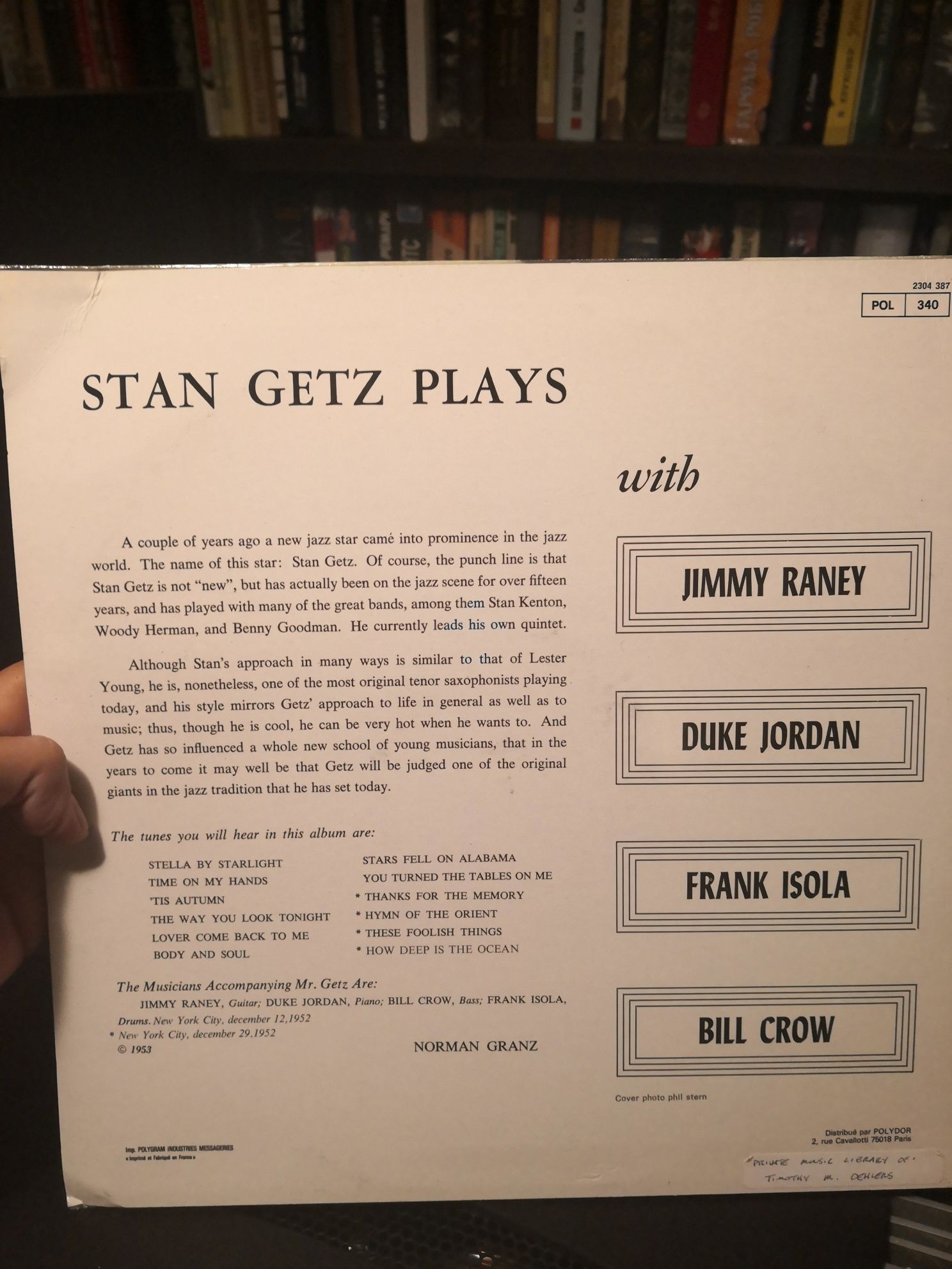 Продам винил Stan Getz