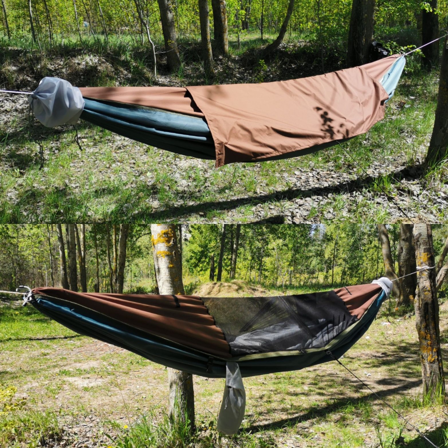 Гамак-палатка Nomad двухслойный с сеткой и навесом.