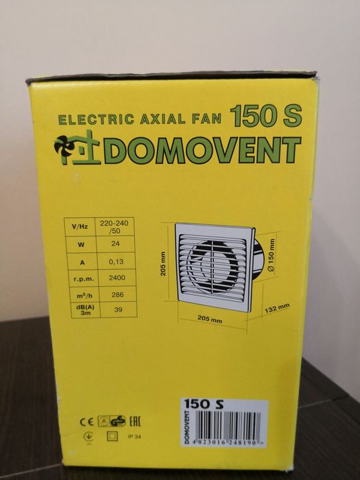 Вентилятор Domovent 150 S