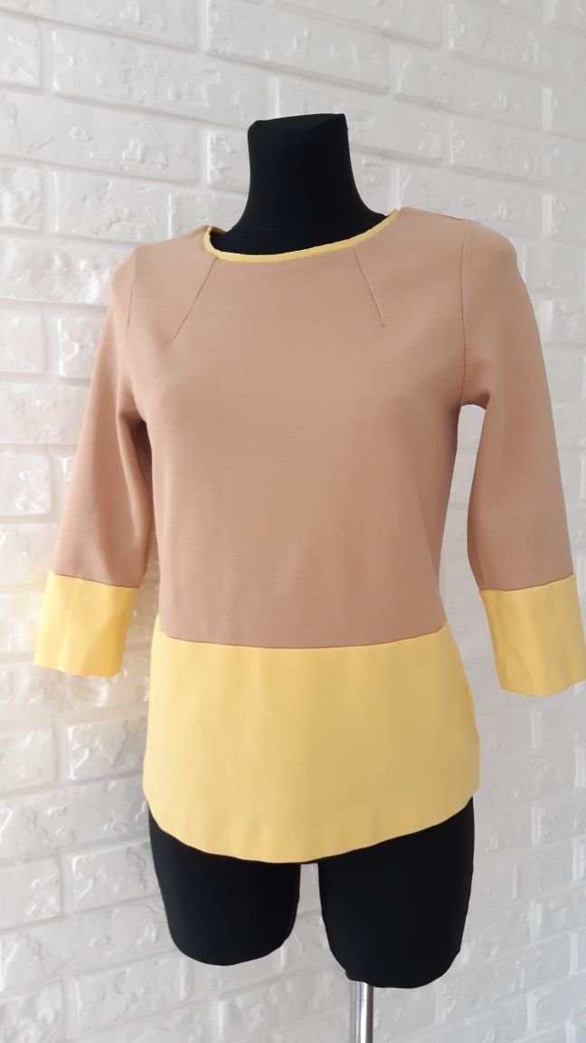 Massimo Dutti elegancka bluzka sweter rekawy 3/4
