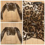 Top w panterkę z długim rękawem prettylittlething rozmiar 38