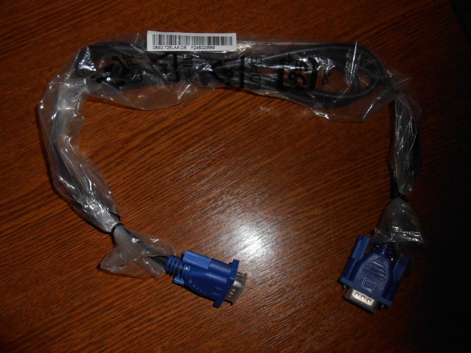 Кабель VGA 1080P 15-контактный для видеомагнитофона 1,5 метра новый..