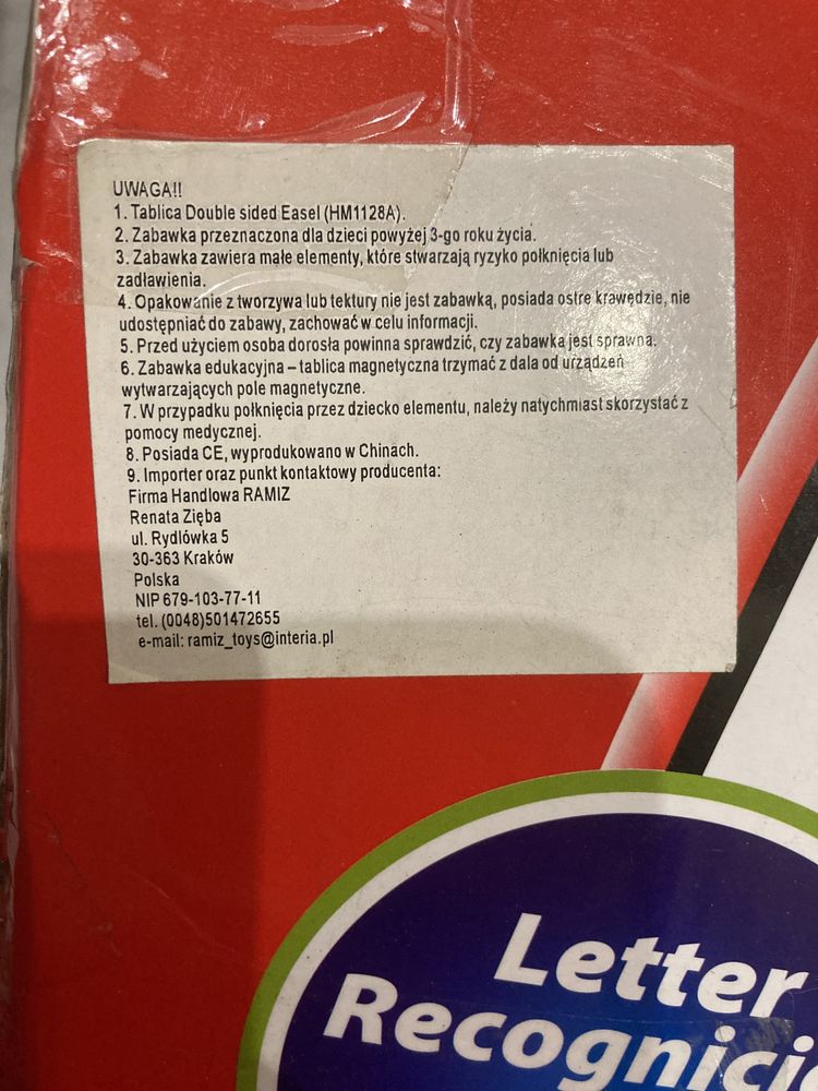 Tablica dla dzieci 3+