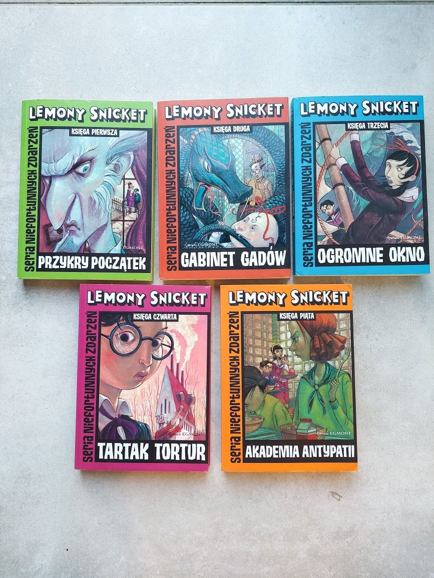 Książki Seria niefortunnych zdarzeń Lemony Snicket tomy 1-5