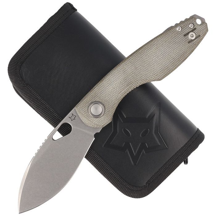 Nóż składany FOX Chilin OD Green Canvas Micarta,  (FX-530 MOD)