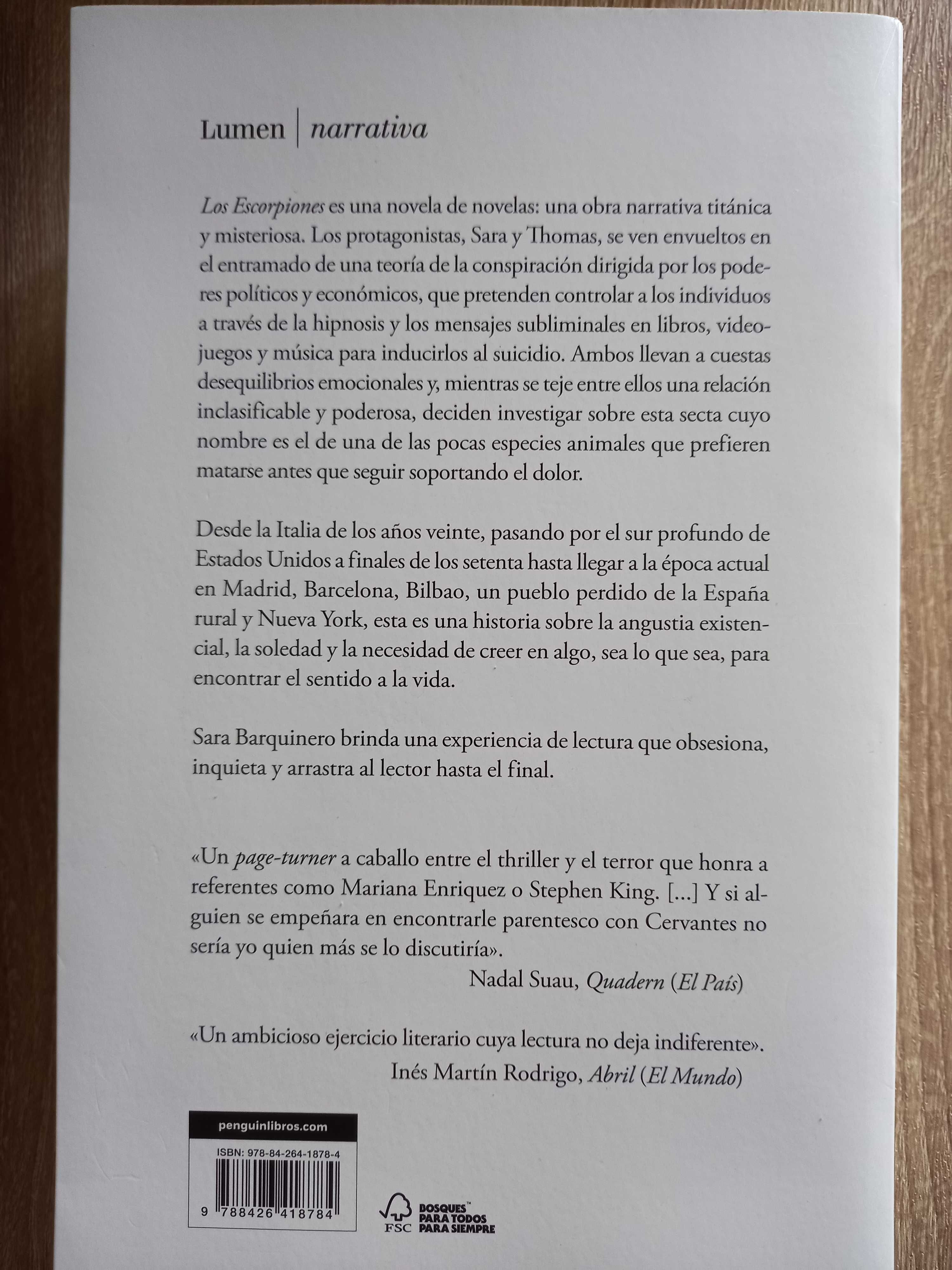 Los Escorpiones de Sara Barquinero