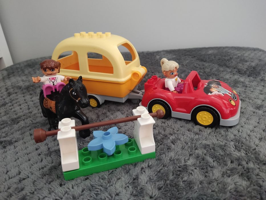 Klocki LEGO Duplo Zestawy+GRATIS-Miasteczko Koparka Pociąg Auta Domek