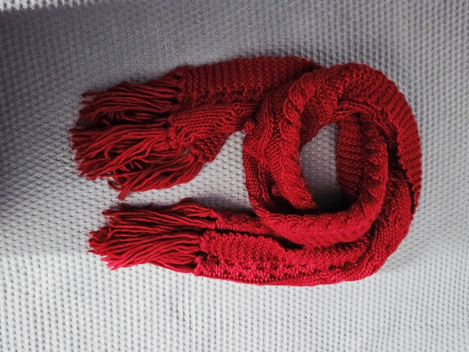 Szalik damski Frędzle