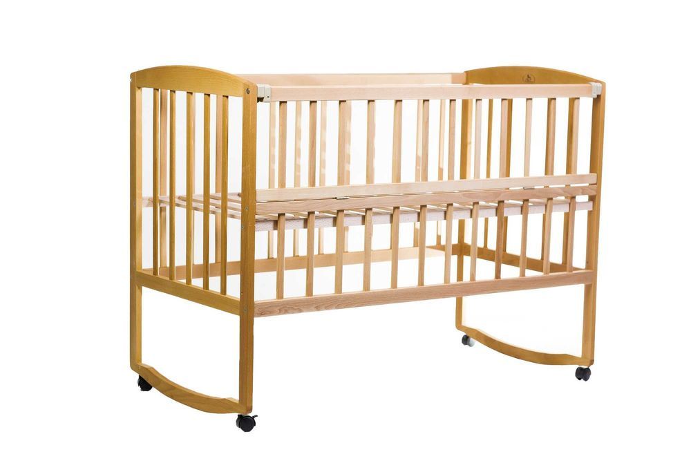 Ліжко для Немовлят ; Ліжечко Букове | Кроватка для новонароджених.