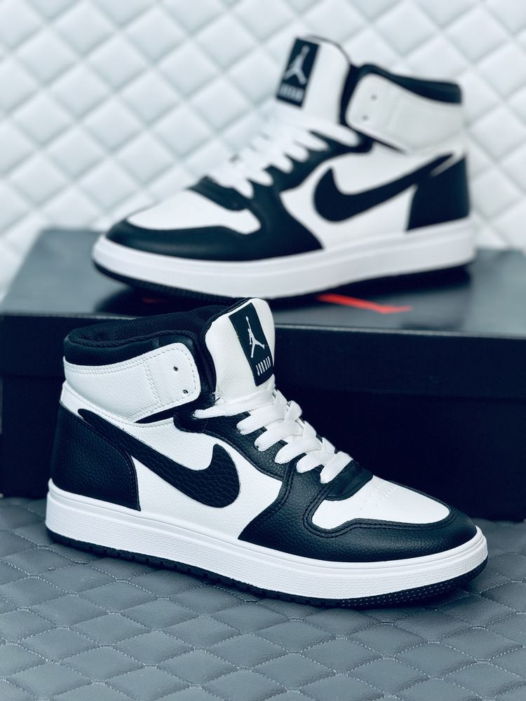 Nike Air Retro Jordan 1 кроссовки женские Найк Джордан 1 черно-белые