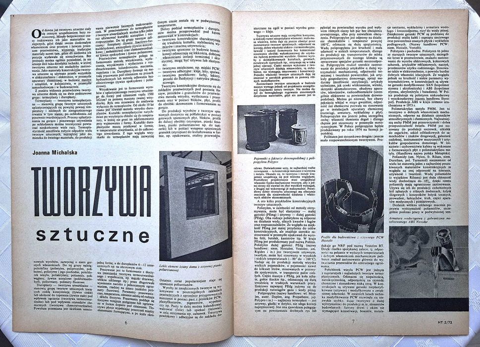 Horyzonty Techniki Nr. 2 , 1973r, miesięcznik naukowo-techniczny, PRL
