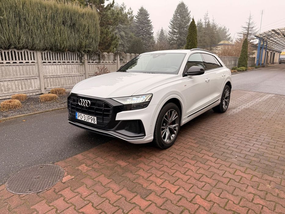 Audi Q8 Audi Q8 50TDI 286KM S-Line Kamera 360 B&O Matrix Salon Polska Vat23%