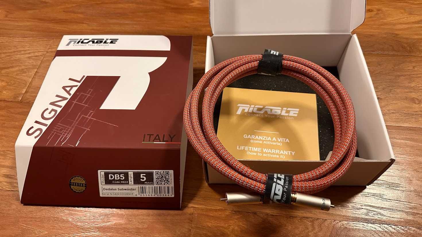 Kabel - Ricable Dedalus Subwoofer - oryginał 3m