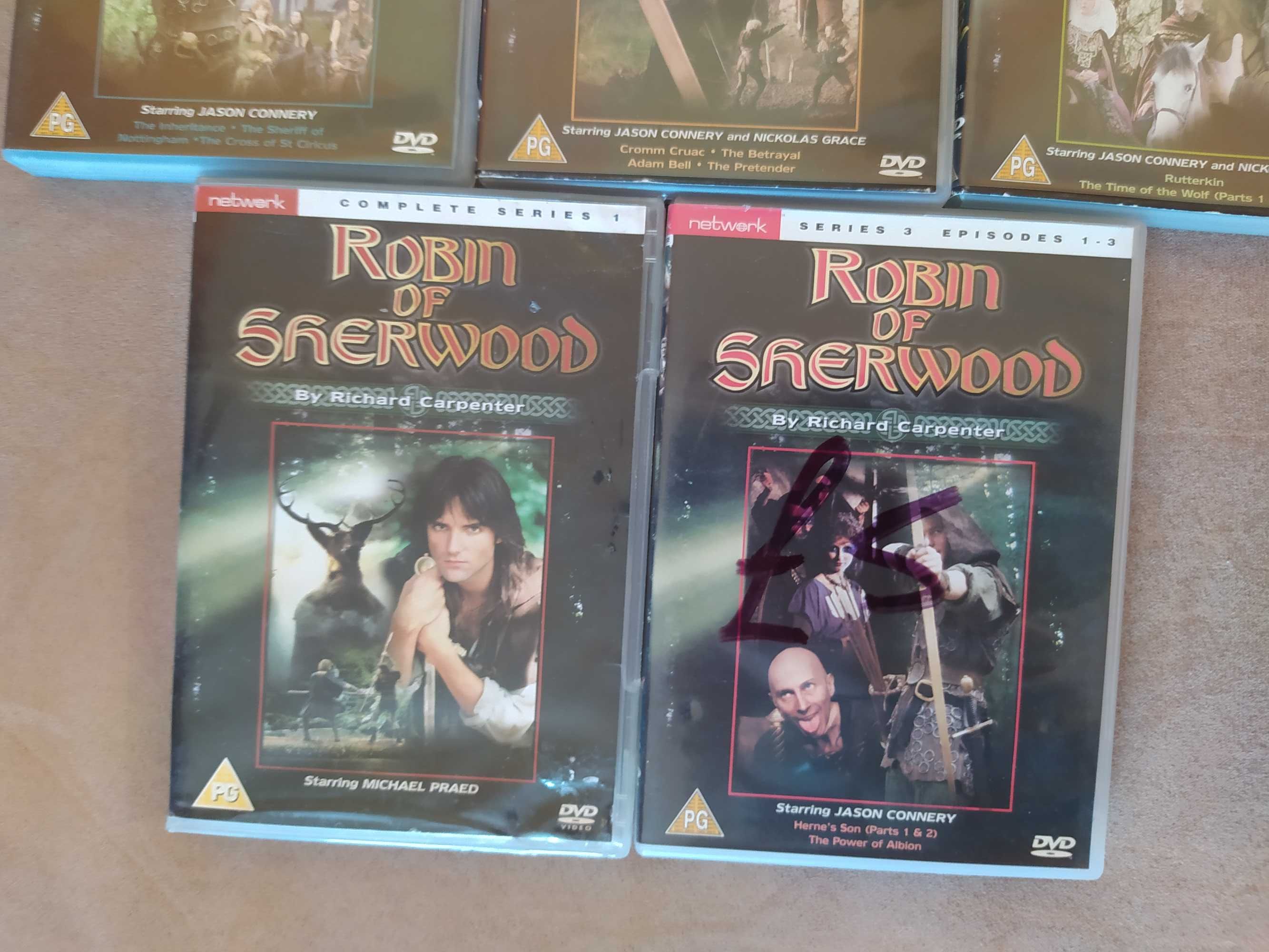 Płyty Robin of Sherwood Robin Hood sezon 1 i 3 DVD