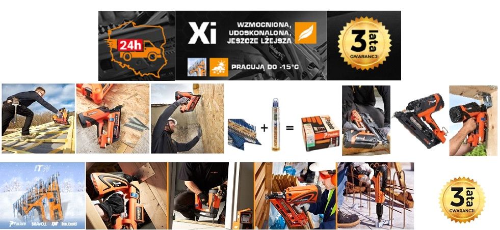 PASLODE Gwoździe 2.8x63 IM90/100 i,Ci,Xi FV,24h + GRATIS BATERIA!