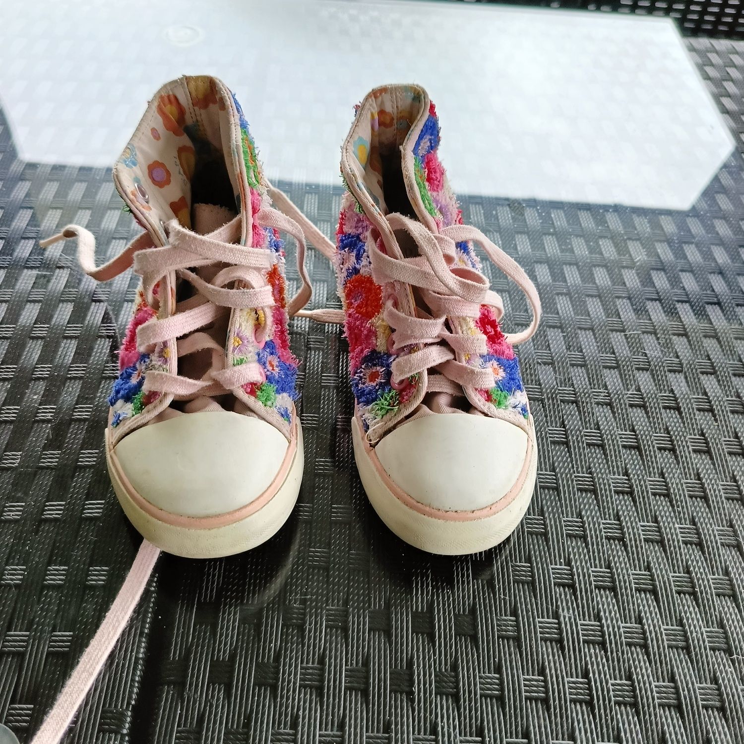Trampki dziewczęce Pom D Api kwiaty R.27