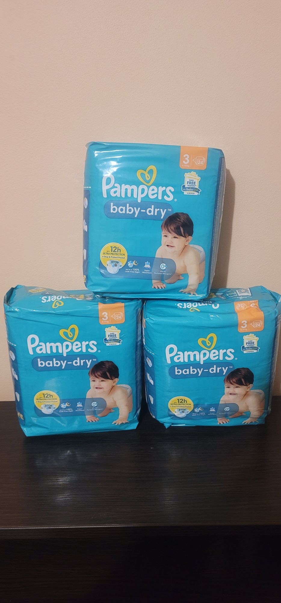 Памперси Pampers baby dry 3