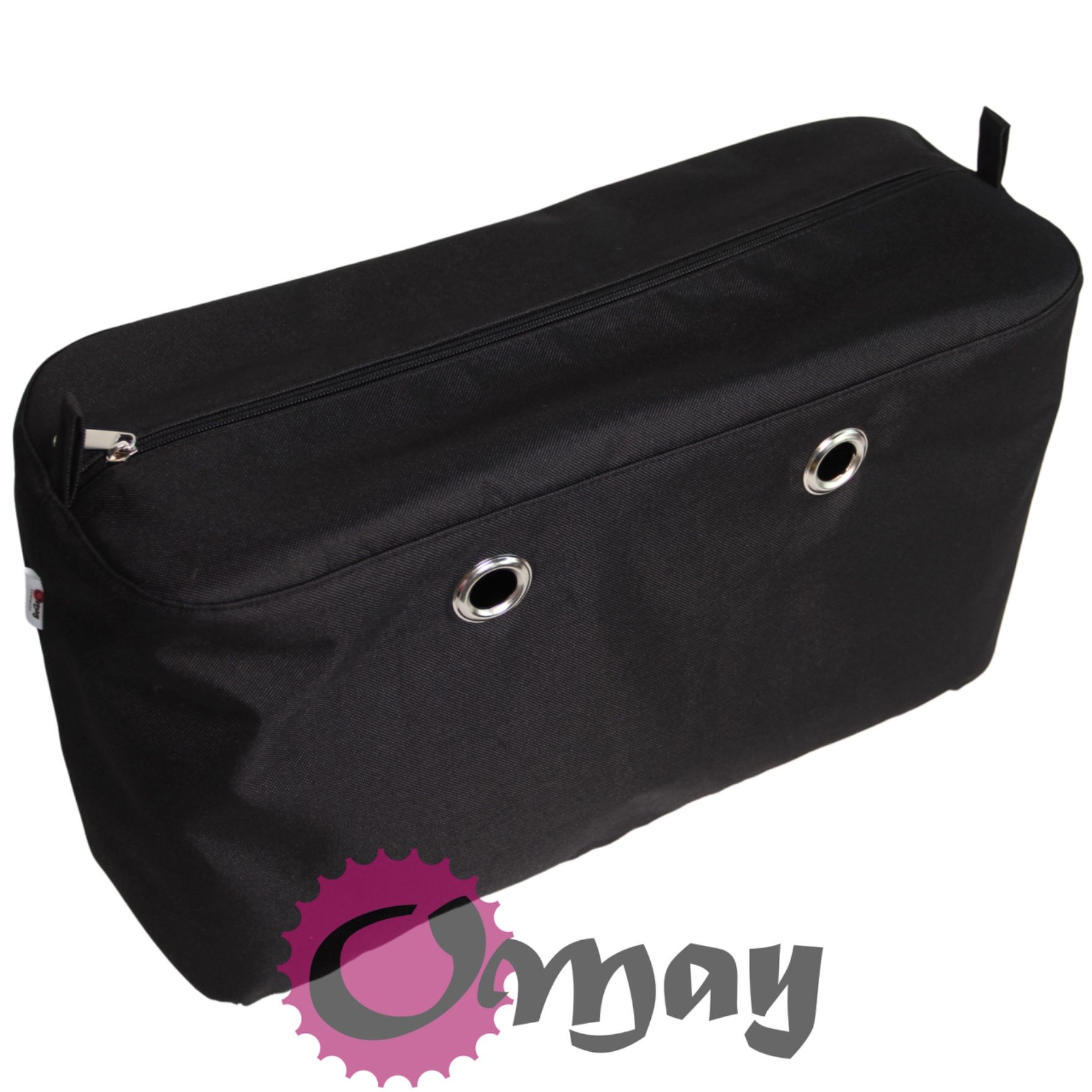 CZARNY organizer do OBAG BEACH 2 kieszenie VIP OMAY na wakacje
