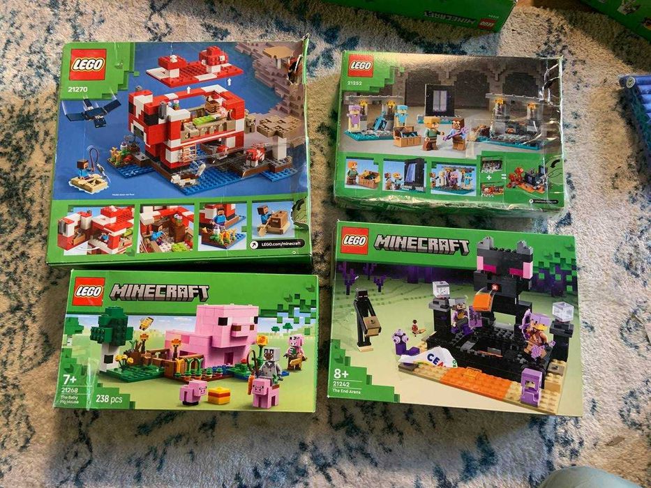 Grande Coleção LEGO Minecraft – Completa com Instruções