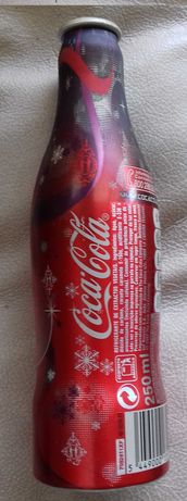 Garrafa Coca Cola edição especial Alumínio 250 mL.