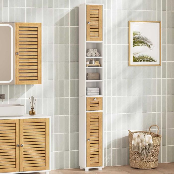 Nowa szafka łazienkowa / półka / słupek / bambusowa/ 22x20x180 / N230!