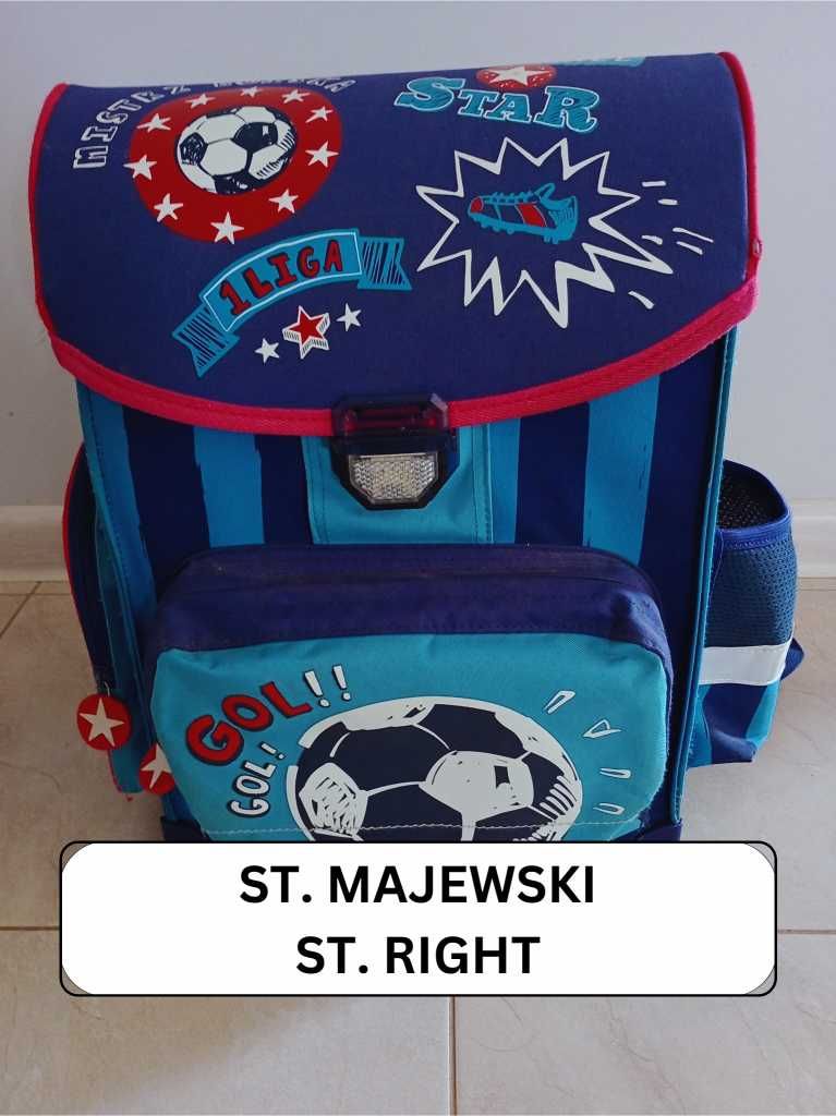 Plecak Szkolny Tornister ST. RIGHT St. Majewski do pierwszej klasy