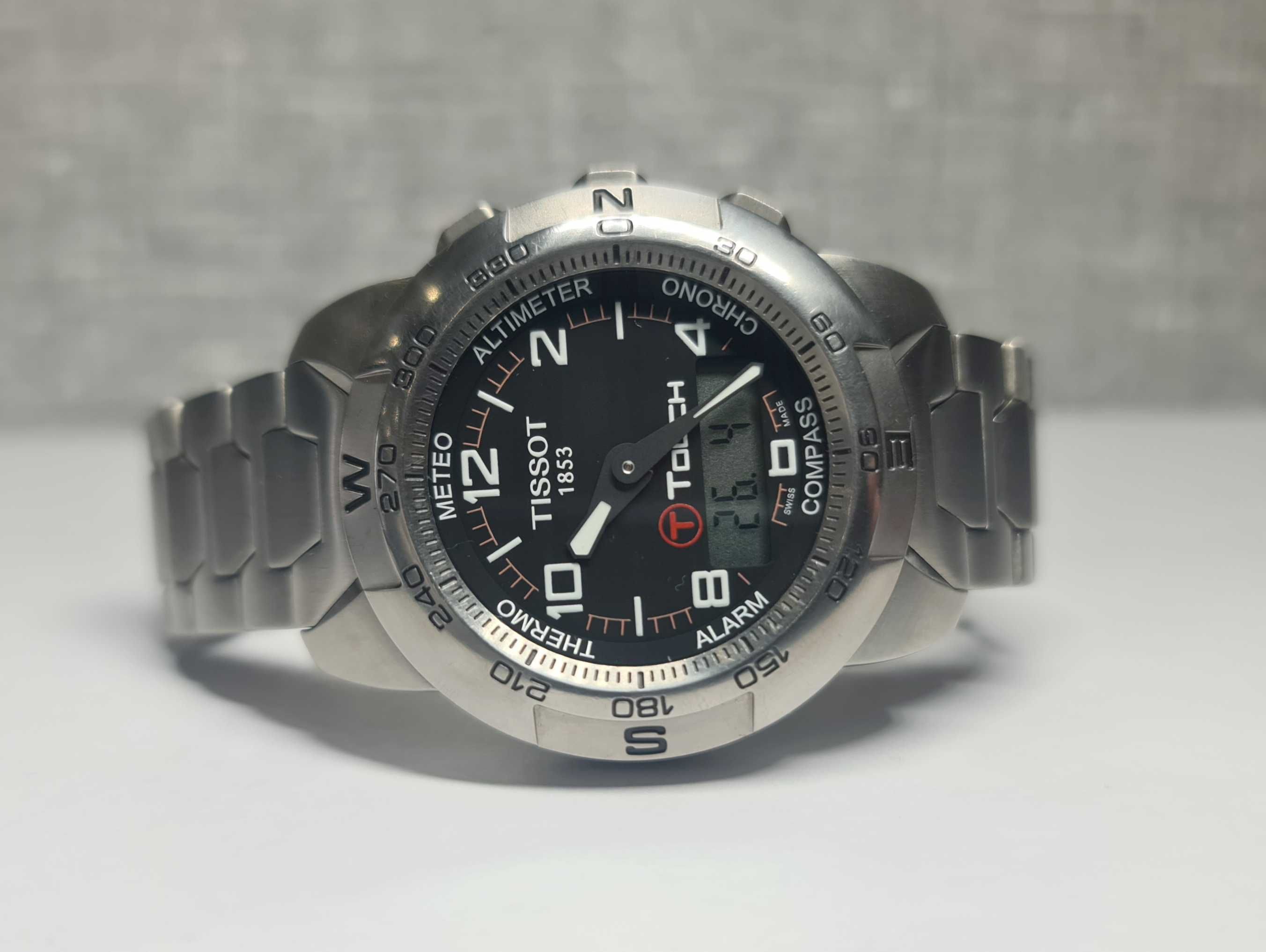 Чоловічий годинник Tissot T-Touch 41mm Titanium Compass Chronograph