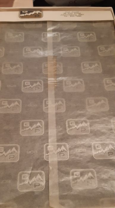 Papel químico novo