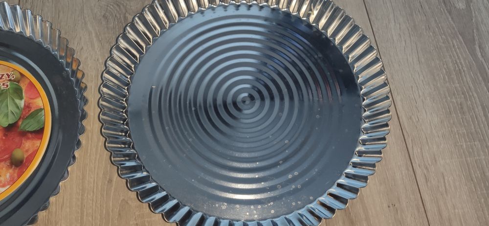 Forma do pizzy tarty blacha okrągła 27,5cm zestaw 2 sztuki