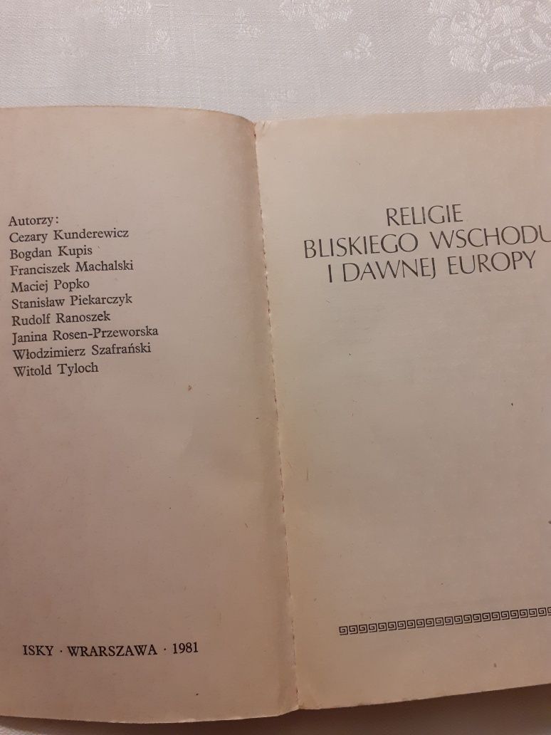 Religie Bliskiego Wschodu i dawnej Europy