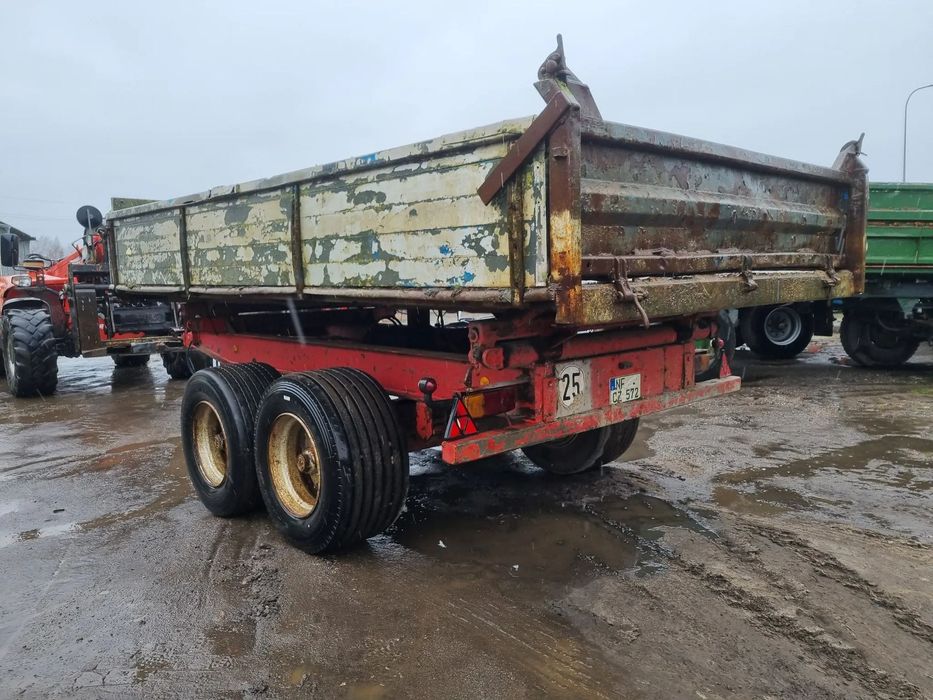 Kassbohrer Tandem 3 Stronny Wywrot 12 Ton  Przyczepa Tandem 3 Str Wywrot