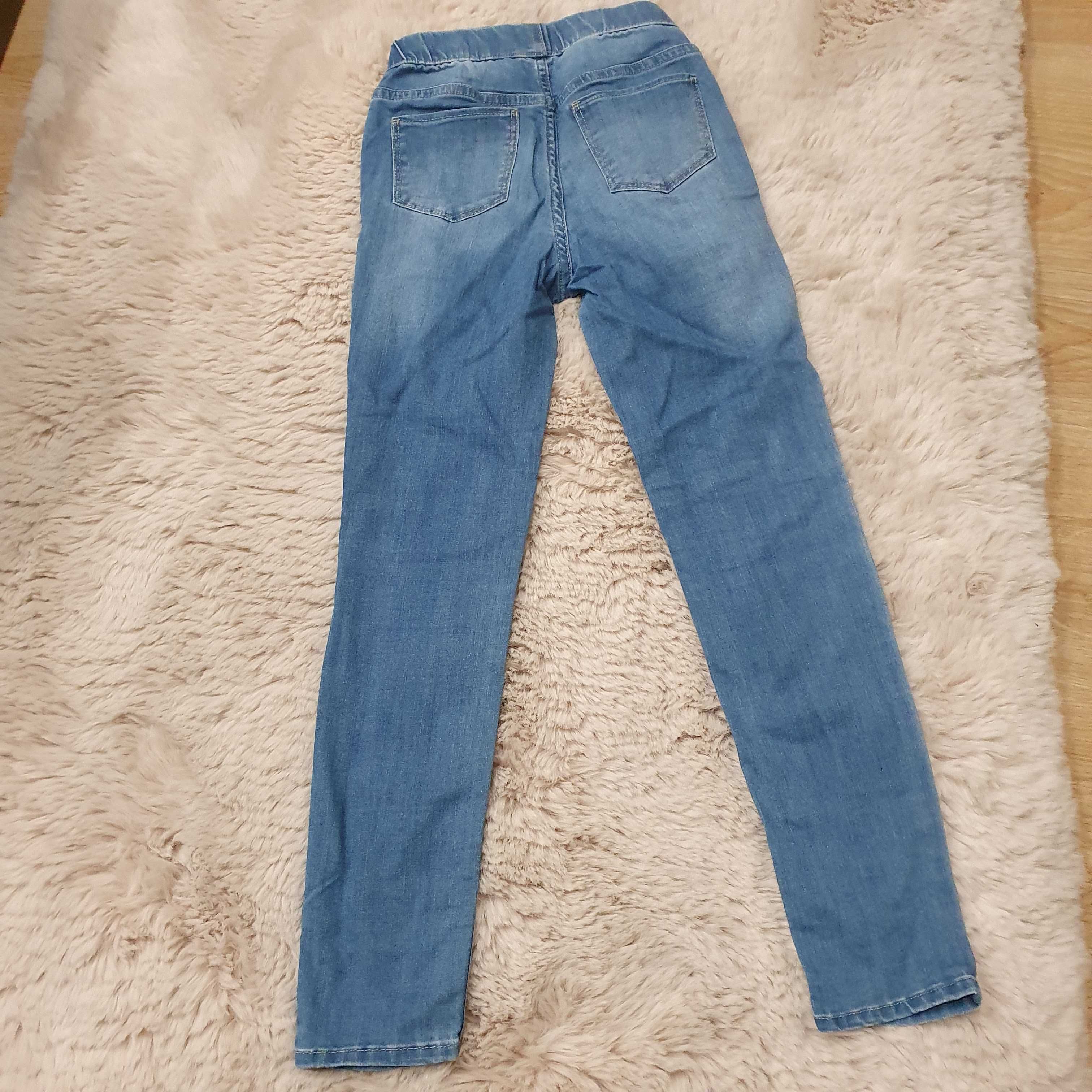 Leginsy jeansy H&M rozm. 134