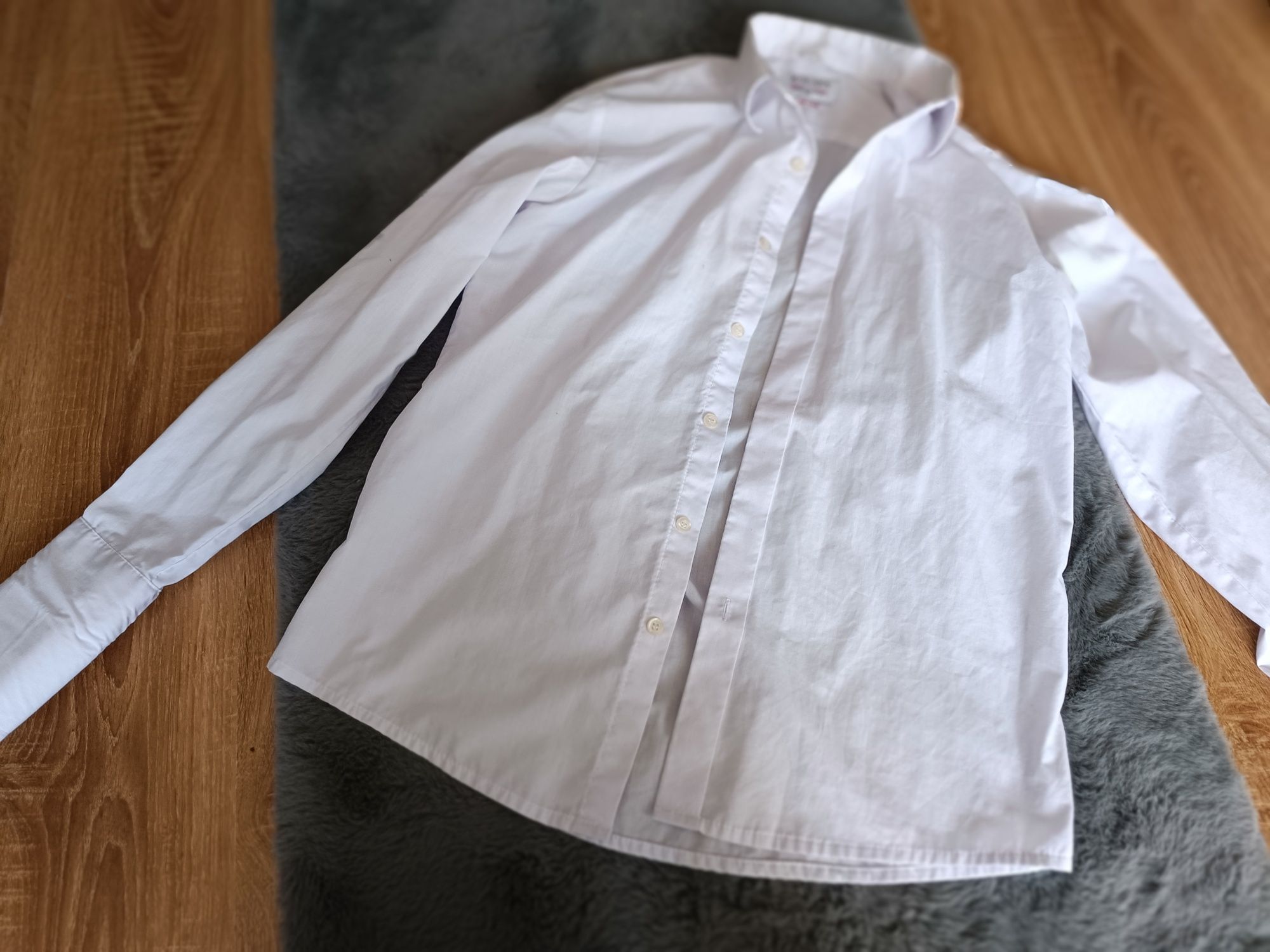 Koszula do garnitura biała męska M