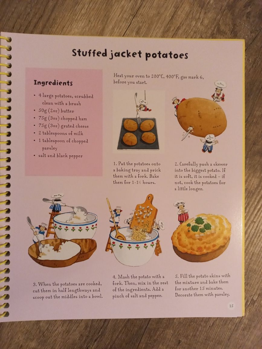 Usborne first cookbook Książka kucharska dla dzieci po angielsku
