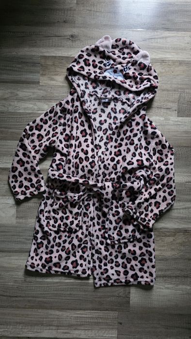 szlafrok 110/116 - kot panterka
