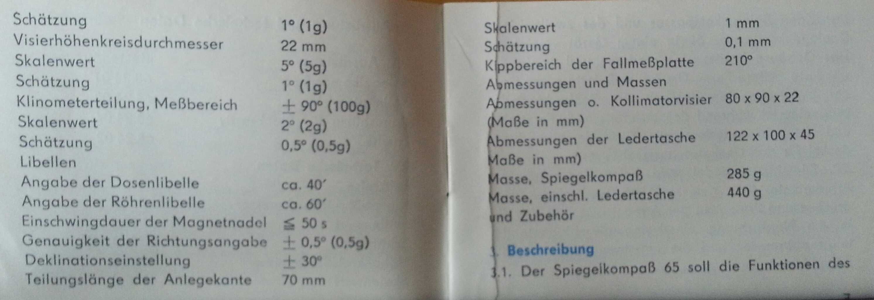 Kompas FREIBERGER geodezyjny geologiczny DDR