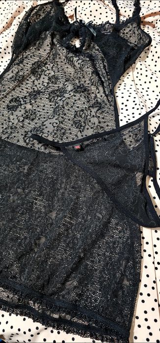 комплект  Obsessive Design: комбінація та стрінги s/m, новий, оригінал