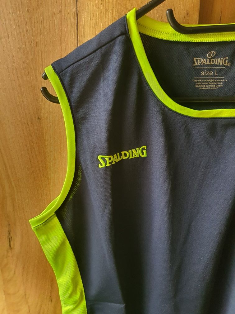 Koszulka bez rękawów sportowa damska Spalding, rozmiar L, nowa z metką