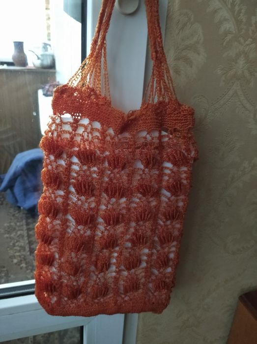 Авоськи зв'язані гачком та макроме